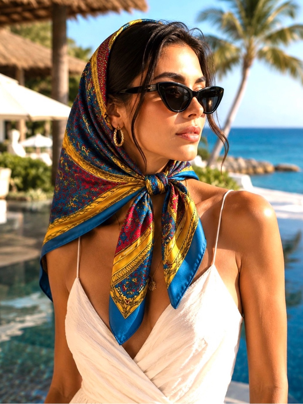 Surealist Wheels Of Time Scarf